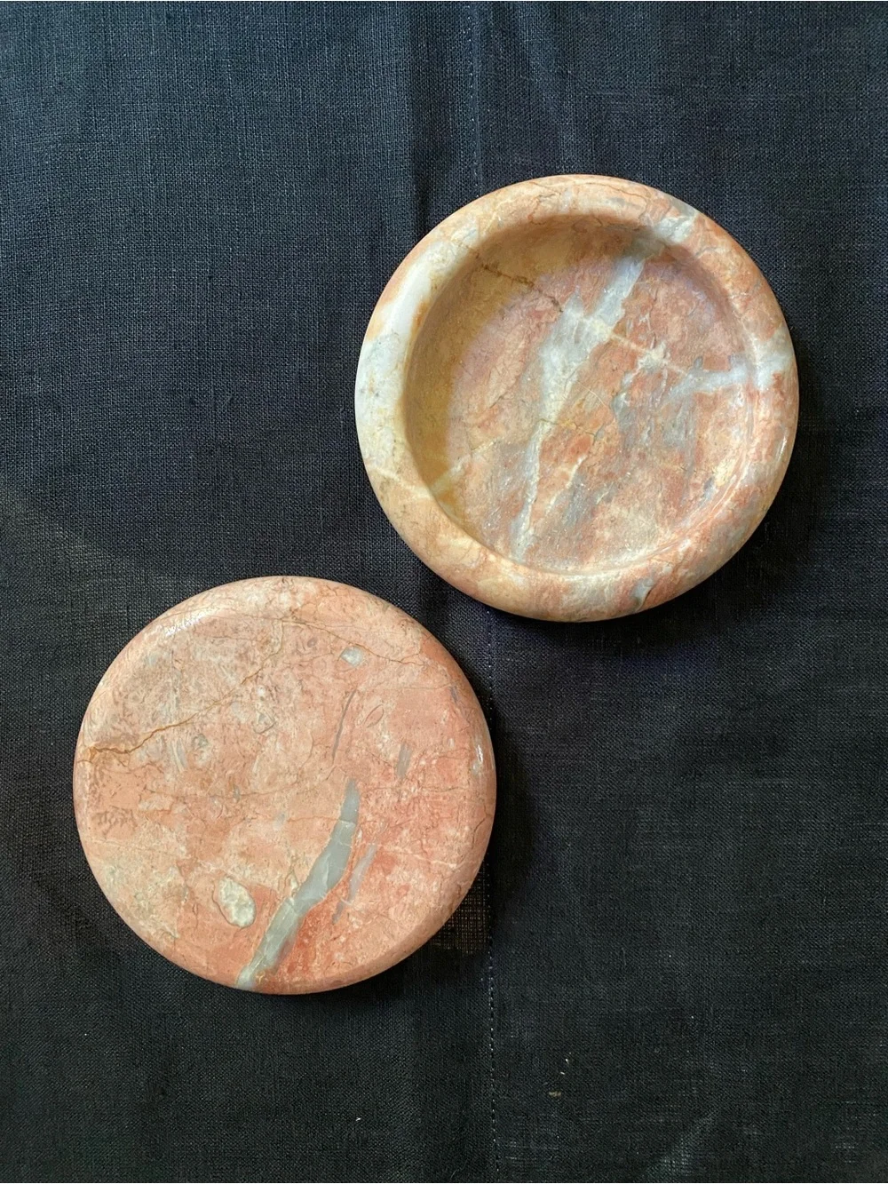Vintage Marble stone pink coasters